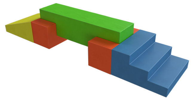 Мягкий игровой комплекс Romana Мост ДМФ-МК-05.88.14 разноцветный