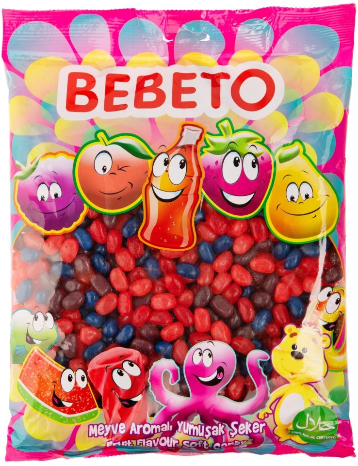 Мармелад жевательный Bebeto Cool Beans Berry mix Ягодный микс 1000гр - фотография № 1