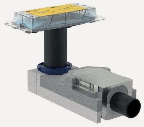 Изображение товара Корпус дренажных каналов Geberit CleanLine 154.150.00.1 монтажная высота 9-20 см