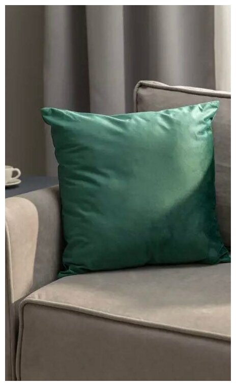 Подушка Inspire Tony Exotic1 45x45 см цвет зеленый - фотография № 5