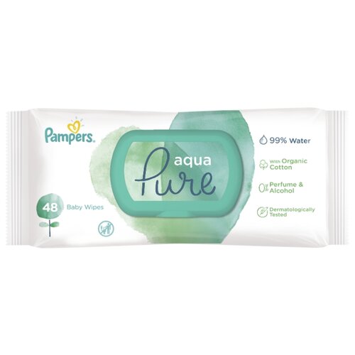 фото Влажные салфетки pampers aqua