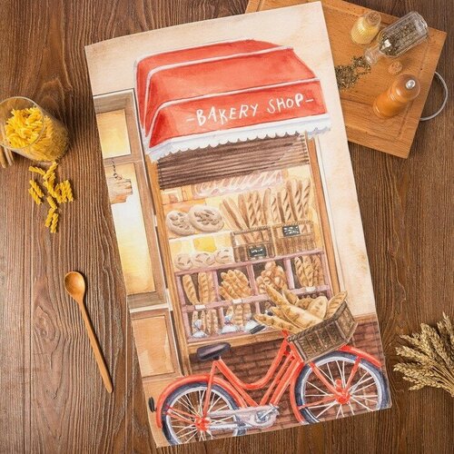 Полотенце Этель Bakery house 40х73 см 100 хлопок репс 210 гм2 528₽