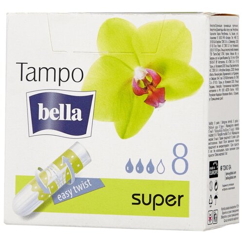 фото Bella тампоны Tampo super easy twist 8 шт.