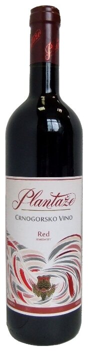 Вино Plantaze, Crnogorsko Vino Red Semi-sweet 0,75 л