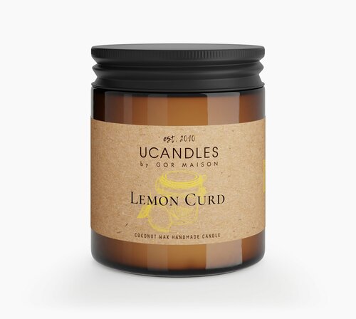 Свеча ароматическая Ucandles, Lemon Curd №31, 200мл.
