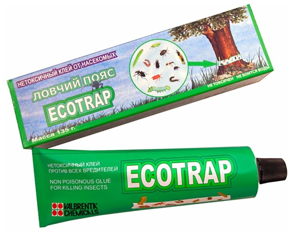 Клей ловчий пояс «ECOTRAP» против насекомых-вредителей (туба 135г)