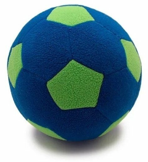 Игрушка мягкая Футбольный мяч-антистресс / синий с зелёным / диаметр/ 22 см