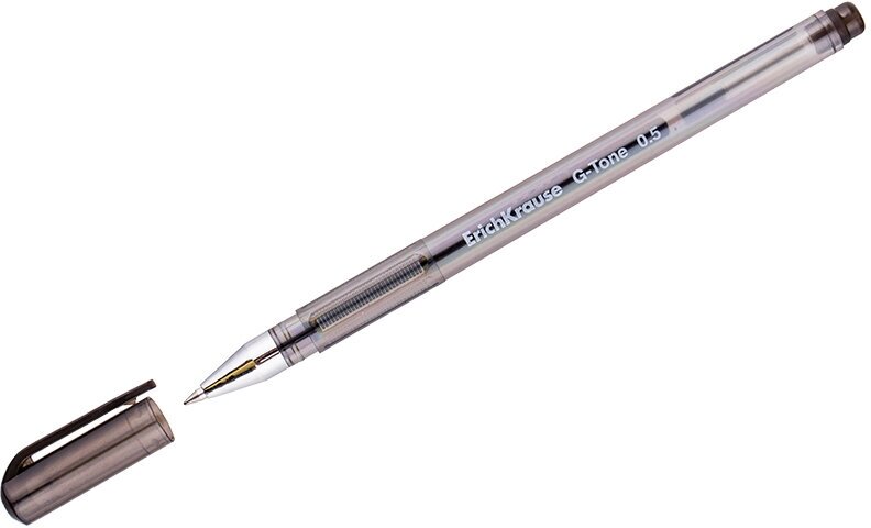 ручка гелевая Erich Krause G-Tone, 0,5 мм, черная (упаковка 12 шт) - фото №11
