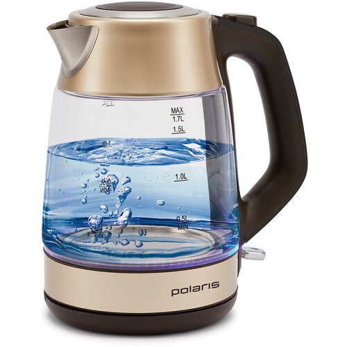 Стеклянный чайник электрический Polaris PWK 1760CGL 17 л пластик красный 509800₽