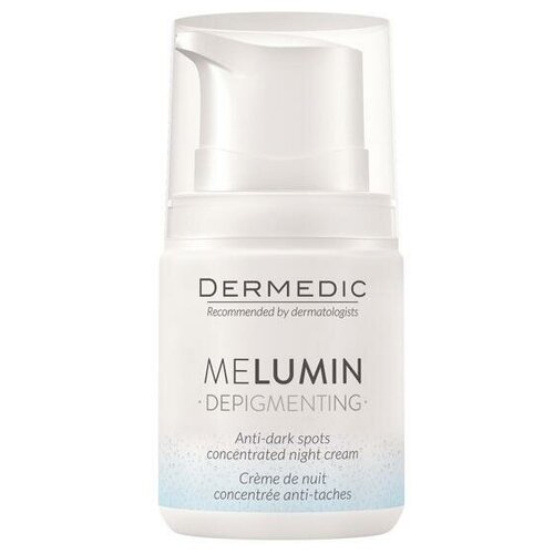 Dermedic MeLumin Depigmenting Night Cream Ночной крем-концентрат для лица от пигментных пятен, 55 мл крем концентрат для лица dermedic melumin против пигментных пятен ночной 55мл