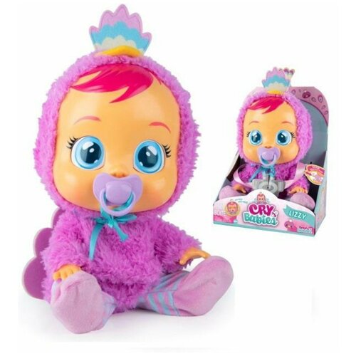 Кукла IMC Toys Cry Babies Плачущий младенец Lizzy. кукла imc toys cry babies magic tears плачущий младенец с домиком 10 см 98442 разноцветный