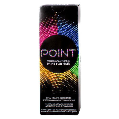 фото Point крем-краска для волос, 4.4 шатен медный