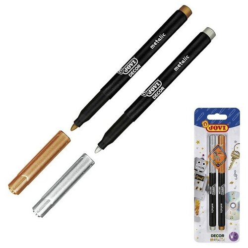 JOVI Маркер-краска (лаковый) для декора JOVI Decor Metalic, набор из 2-х цветов