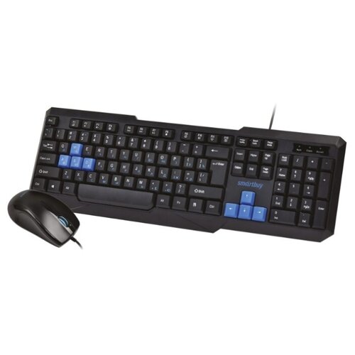 фото Набор smartbuy клавиатура + мышь one 230346-kb,черно-синий, проводной