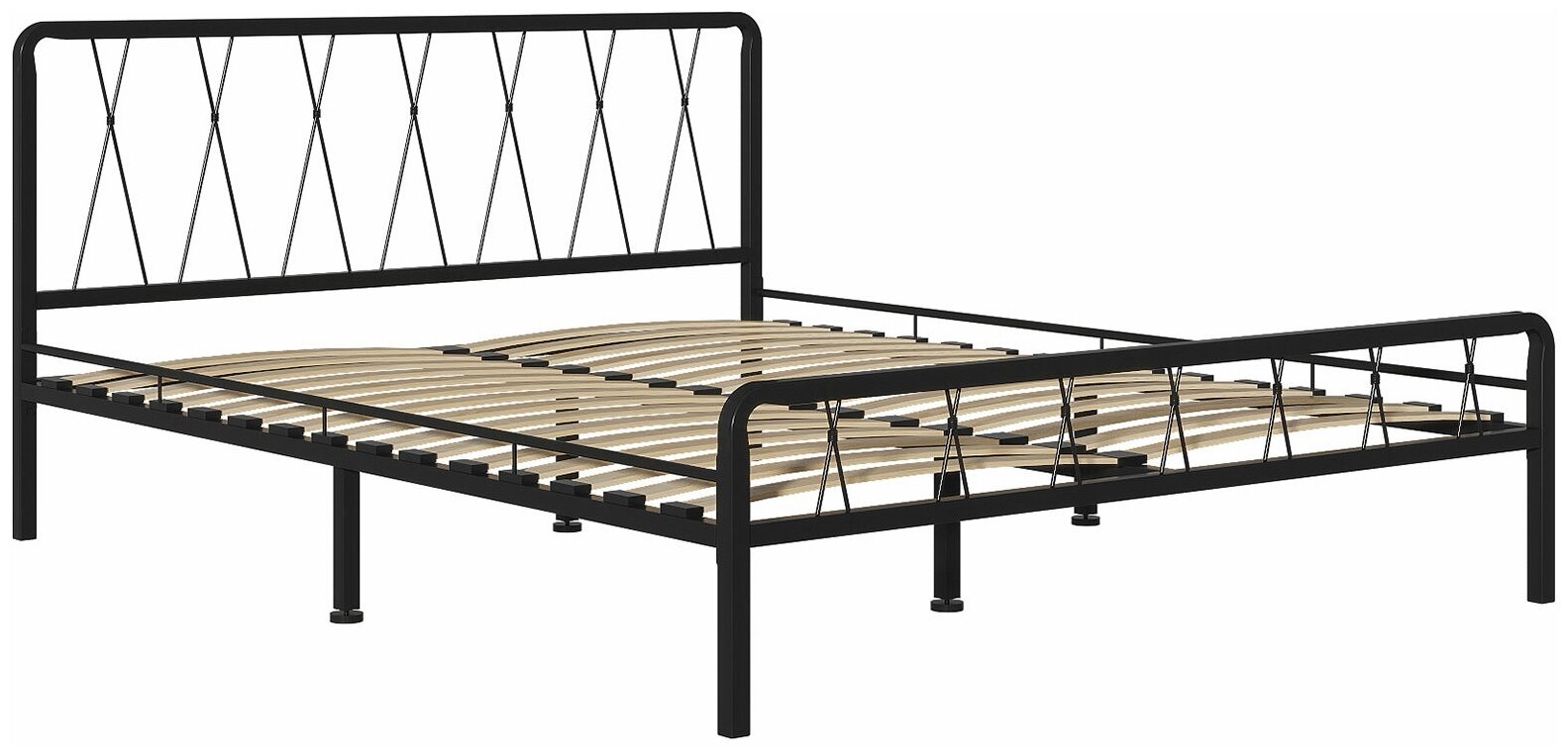 Кровать Форвард-мебель Камилла Черный металл 120х200 см - фотография № 2