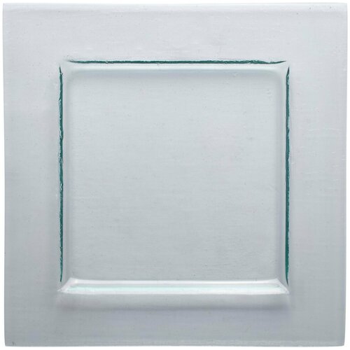 Тарелка квадратная «Бордер»; стекло