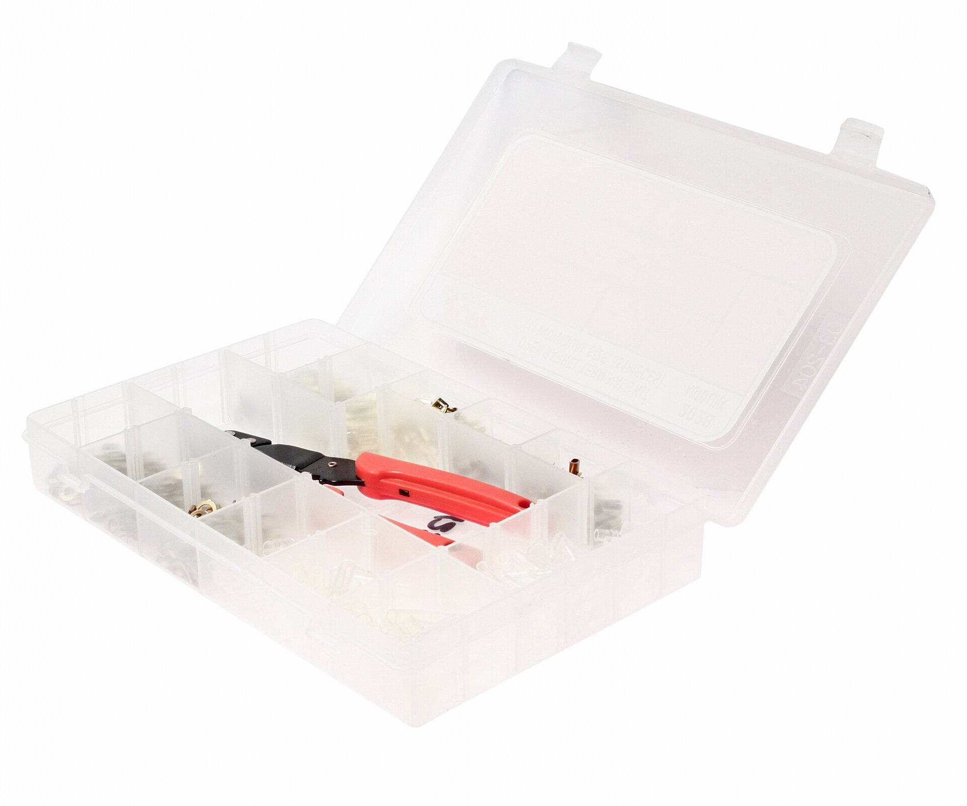 фото Набор Клемм Втомобильных Неизолированных 551шт, 11 Типоразмеров (В Боксе) В Комплекте С Обжимными Клещами Jtc-3205 JTC арт. JTC-2028