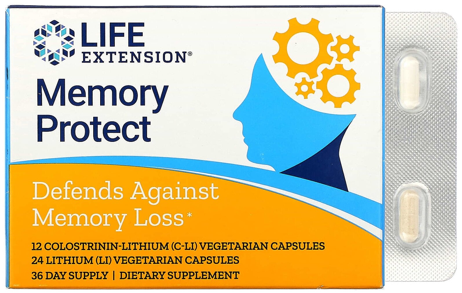 Капсулы Life Extension Memory Protect, 300 г, 36 шт.