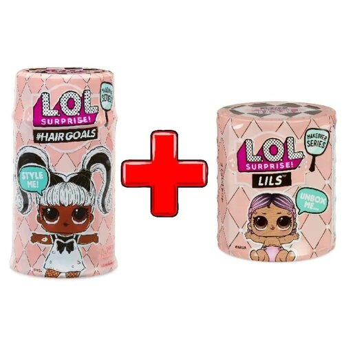 фото Кукла-сюрприз MGA Entertainment в капсуле LOL Surprise 5 Hairgoals + подарок Кукла-сюрприз MGA Entertainment LOL Surprise Lils Sisters Makeover, 7 см