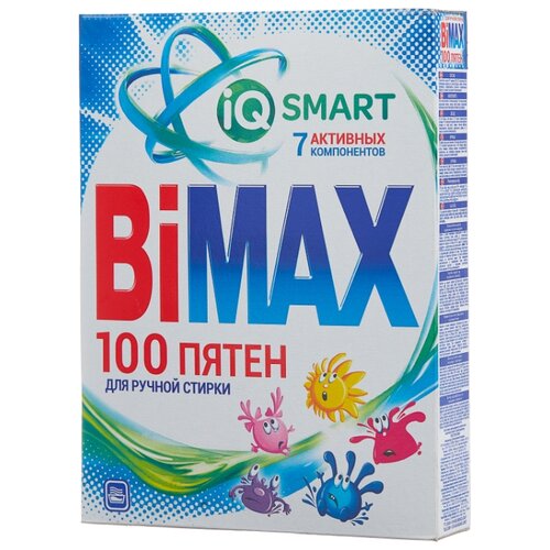 фото Стиральный порошок Bimax 100 пятен Compact (ручная стирка) 0.4 кг картонная пачка