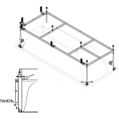 Металлический каркас Cezares METAURO CORNER-MF