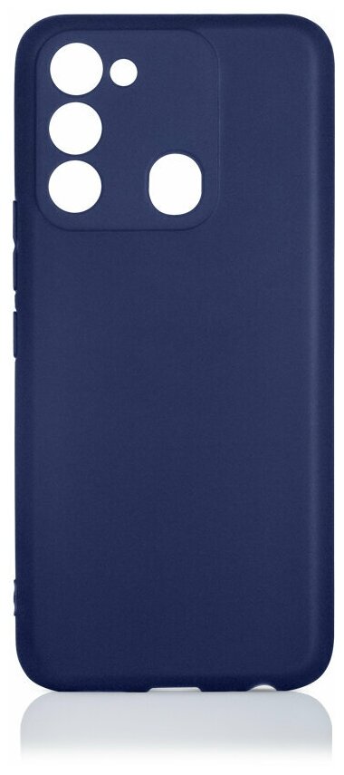 DF / Силиконовый чехол для телефона Tecno Spark Go 2022/ Spark 8C смартфона Техно Спарк Гоу 2022/ Спарк 8Ц DF tCase-07 (blue) / синий