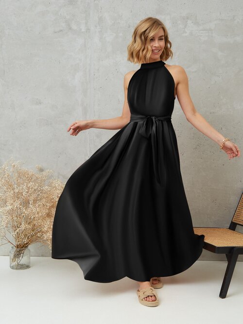 Сарафан YolKa_Dress, размер единый, черный