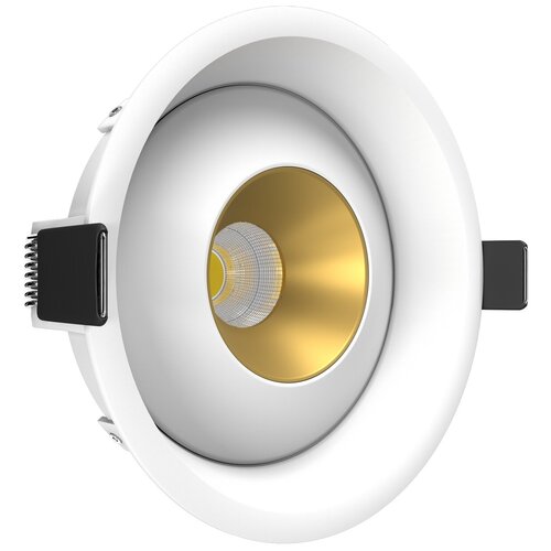 Встраиваемый светодиодный, поворотный светильник Ledron KRIS IN White-Gold