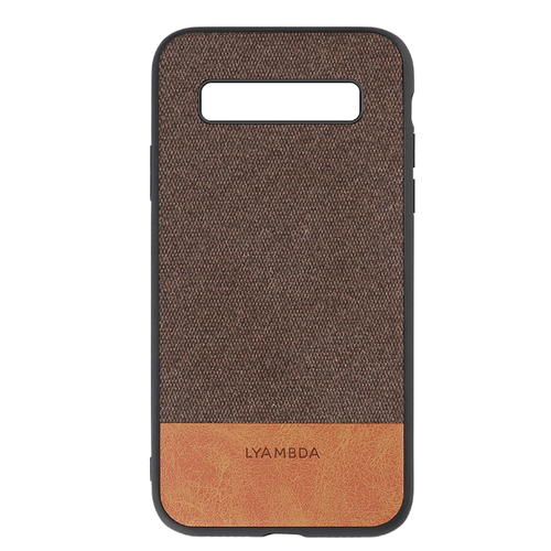 фото Чехол lyambda calypso для samsung galaxy s10 (la03-cl-s10-br) brown