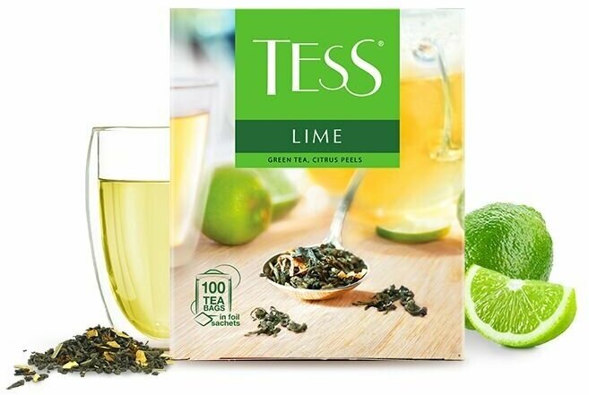 Чай зеленый Tess Lime 100 пак ОРИМИ - фото №13