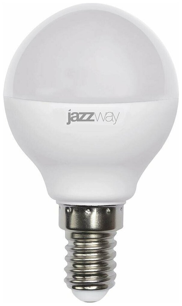 Светодиодная лампа JazzWay PLED Super Power G45 9W эквивалент 75W 3000K 820Лм E14 шар