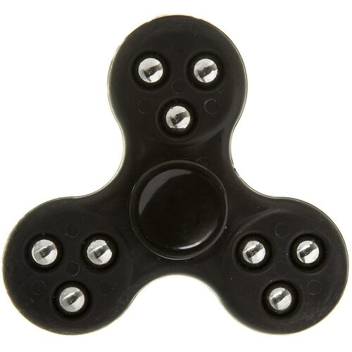 Спиннер пластик мульти черный Roller ball Fidget Spinner- black Color PACK 9х9x1,1 см.