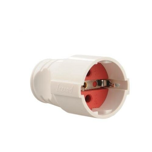 Розетка штепсельная Accessories с заземл. бел. LEZARD 715-0701-607