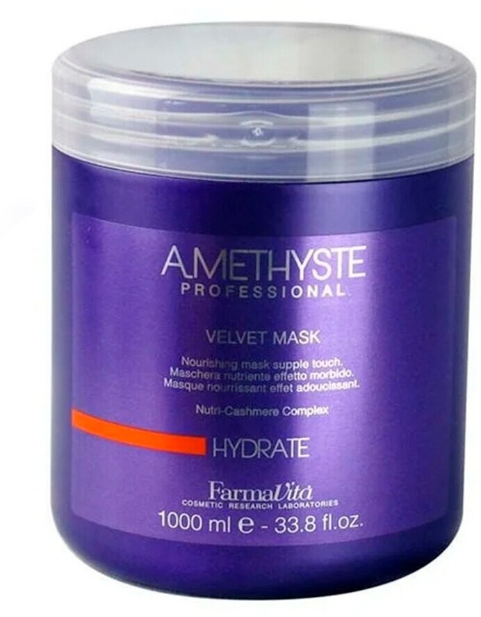 FarmaVita, Маска бархатистая для сухих и поврежденных волос, Hydrate Amethyste, 1000 мл