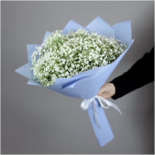 Букет из белых гипсофил, 9 шт цветы Длина 40 см 