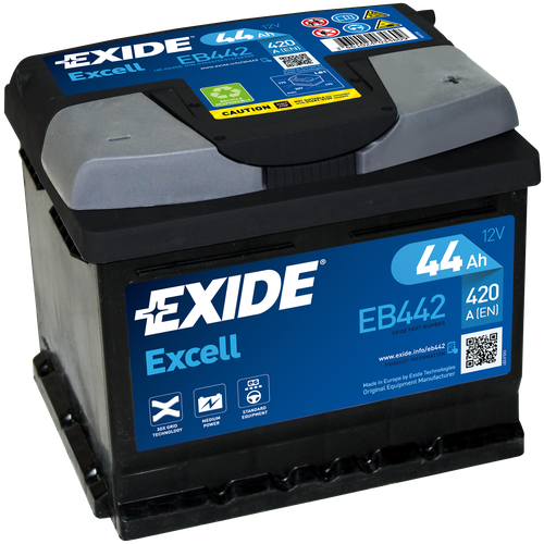 Аккумуляторная Батарея Excell [12v 44ah 420a B13] EXIDE арт. EB442