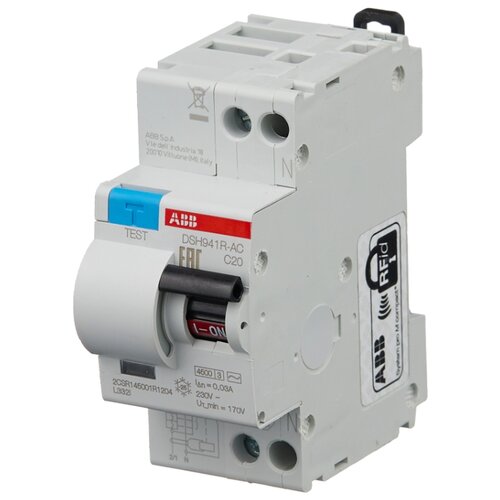 фото Дифференциальный автомат ABB DSH941R 2П 30 мА C 20 А