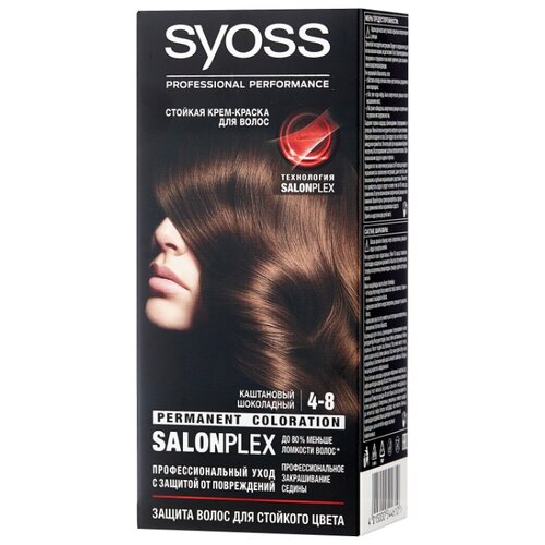 фото Syoss Color Стойкая крем-краска для волос, 4-8 Каштановый шоколадный