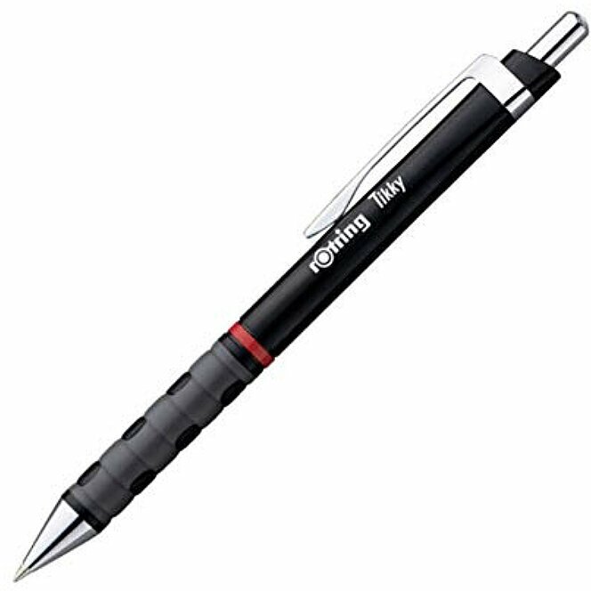 Ручка шариковая Rotring Tikky, пластик Черный