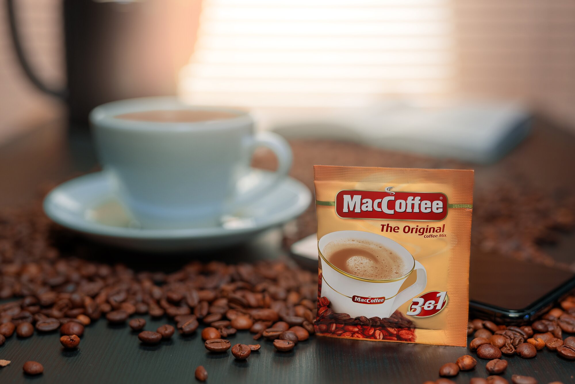 Растворимый кофе MacCoffee The Original 3 в 1, в пакетиках, 100 уп., 2000 г