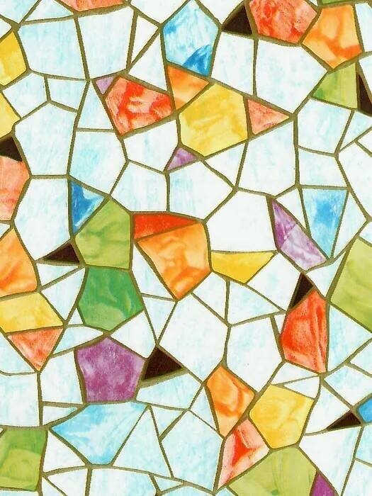 Пленка самоклеящаяся D&B 045*8м мозаика разноцветная