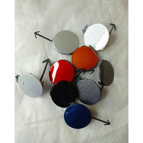 Заглушка в цвет под крюк Kia Rio 3 Киа Рио (2011-2015) BR7 -RUSSIAN BLUE- Голубой