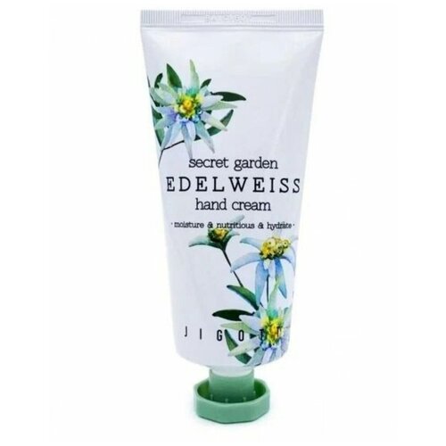 Крем для рук с экстрактом эдельвейса Jigott Secret Garden Edelweiss Hand Cream 100ml - уход за руками jigott крем для рук эдельвейс secret garden edelweiss hand cream