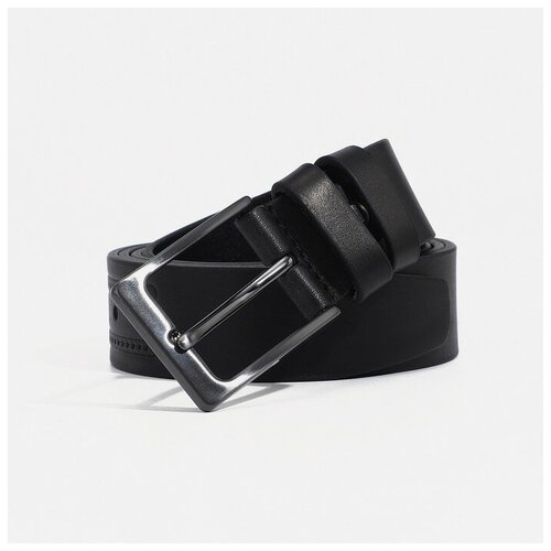 фото Ремень мужской, ширина 3,5 см, винт, цвет чёрный black tortoise