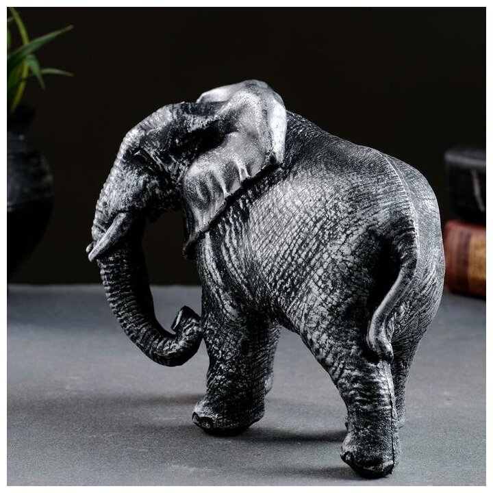 Хорошие сувениры Фигура "Слон африканский" серебро, 18х7х13см