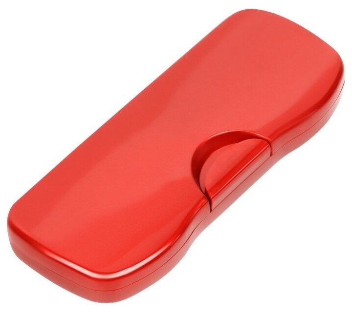 фото Пенал-футляр Стамм, 204 х 83 х 25 мм, пластиковый, красный металлик