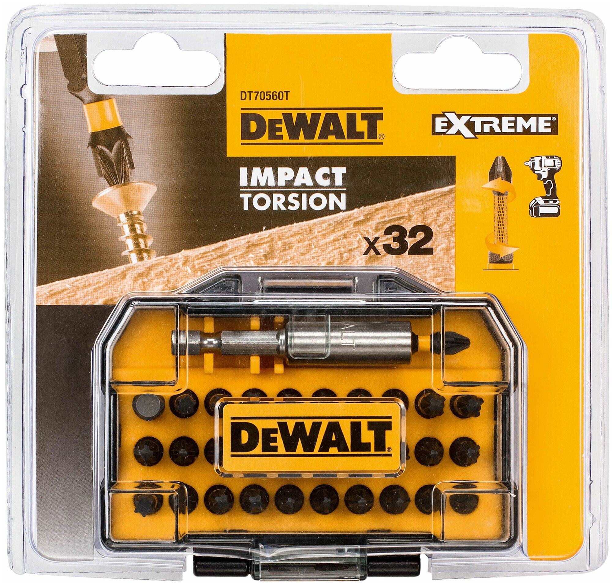 Набор бит Dewalt Impact Torsion DT70560T-QZ, 32 шт. - фотография № 4