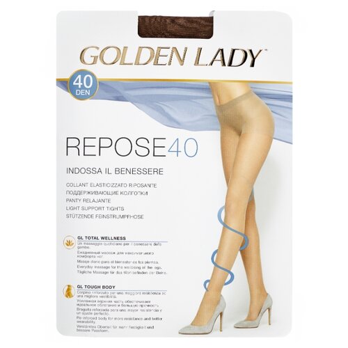 Колготки Golden Lady Repose, 40 den, размер 3-M, moro (коричневый)