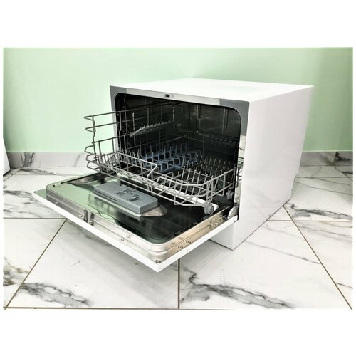 Посудомоечная машина Candy CDCP 6E-07 компактная настольная 55см загрузка 6 комплектов белая 32000978 2658400₽