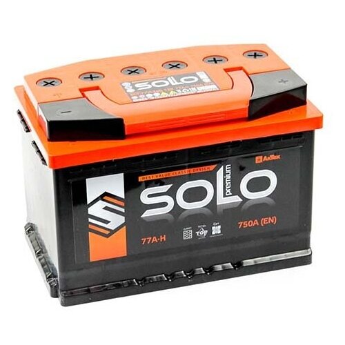 Аккумулятор 6СТ-77 Solo Premium Прямая полярность 720A 278x175x190 SLEP773L